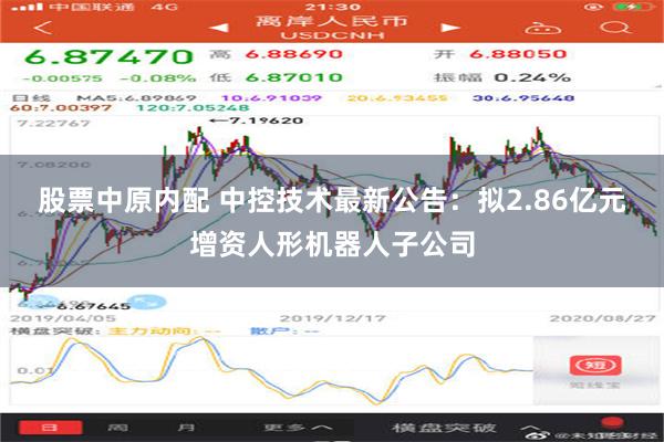 股票中原内配 中控技术最新公告：拟2.86亿元增资人形机器人子公司