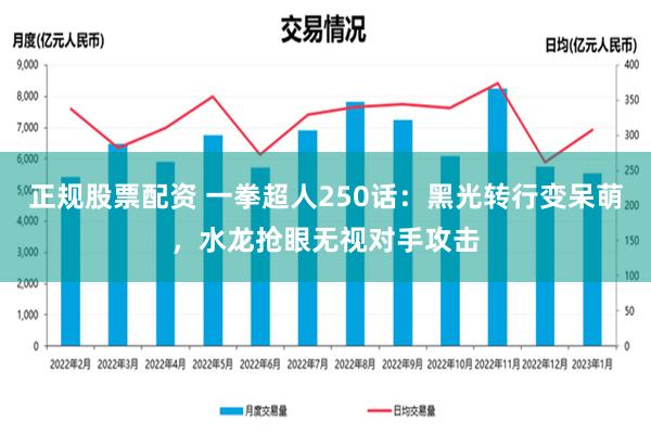 正规股票配资 一拳超人250话：黑光转行变呆萌，水龙抢眼无视对手攻击