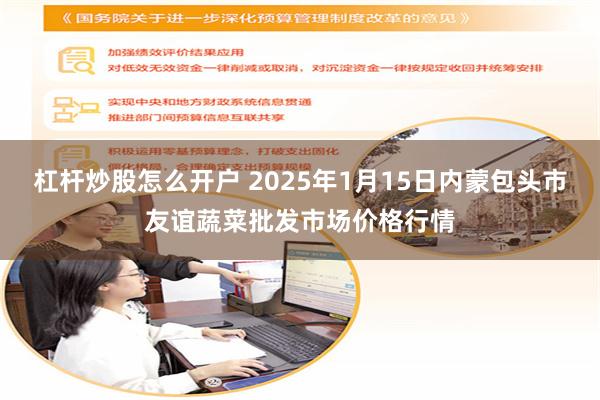 杠杆炒股怎么开户 2025年1月15日内蒙包头市友谊蔬菜批发市场价格行情